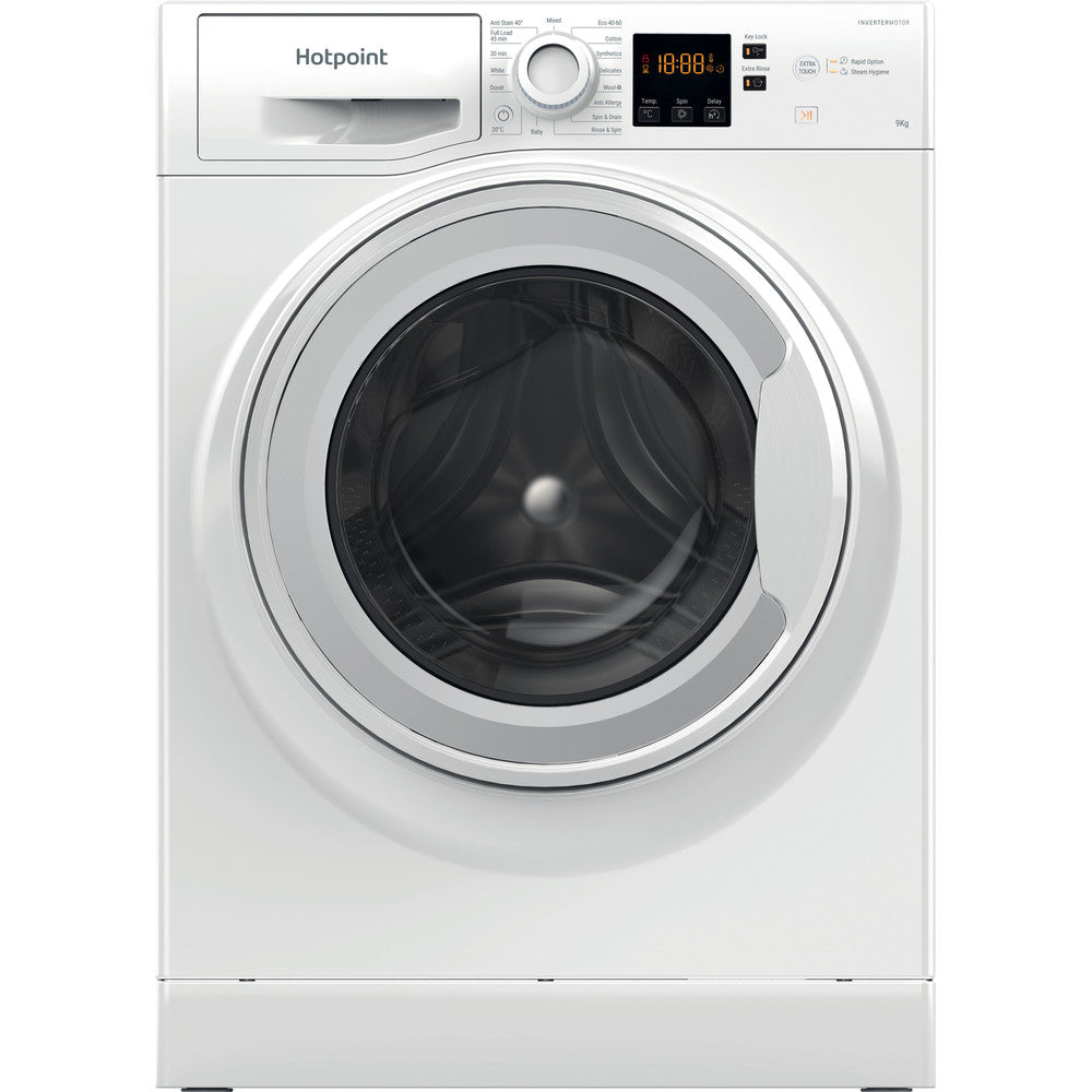 Hotpoint NSWM965CWUKN white 9kg washing machine - freestanding