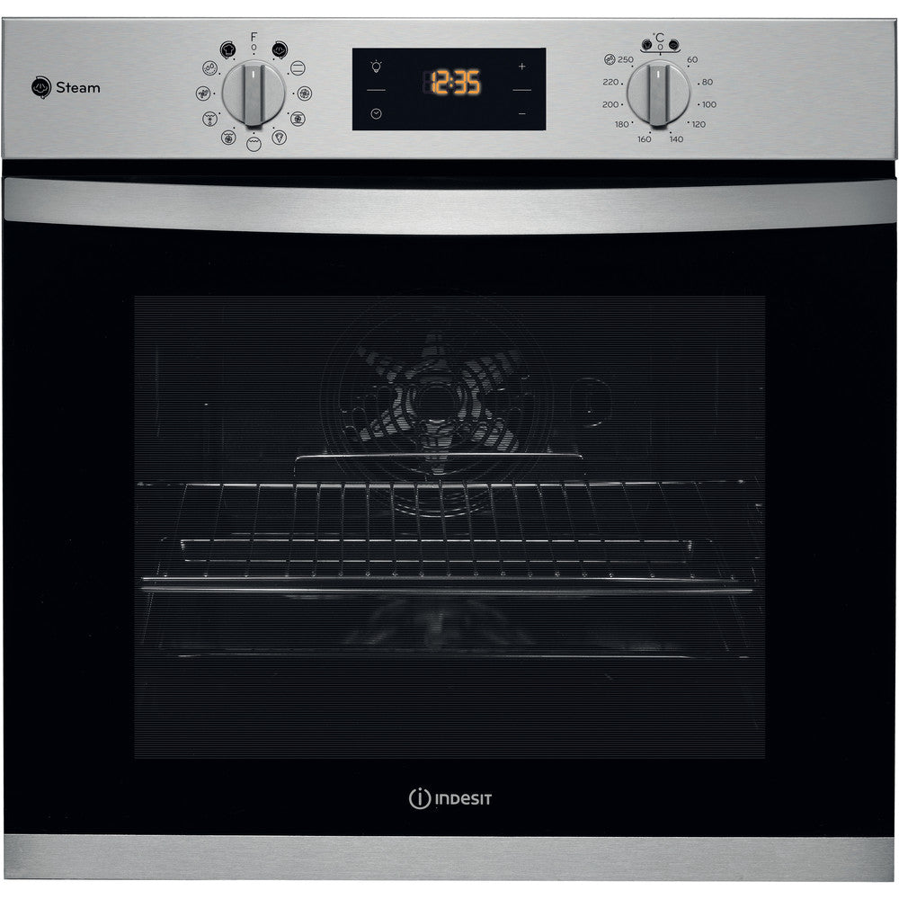 Built in electric oven: inox colour, self cleaning - KFWS 3844 H IX UK