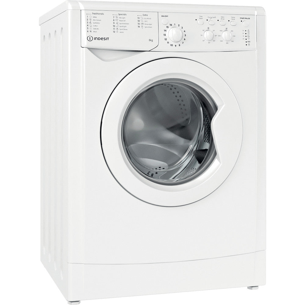 Freestanding front loading washing machine: 8,0kg - IWC 81483 W UK N