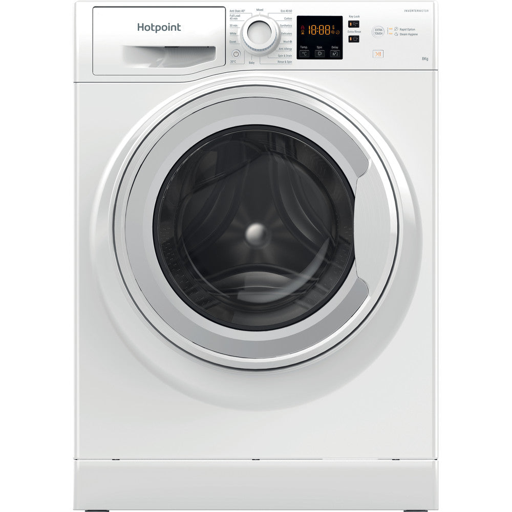 Hotpoint NSWM864CWUKN white 8kg washing machine - freestanding