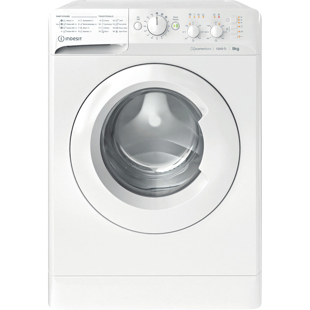 Freestanding front loading washing machine: 9,0kg - MTWC 91295 W UK N