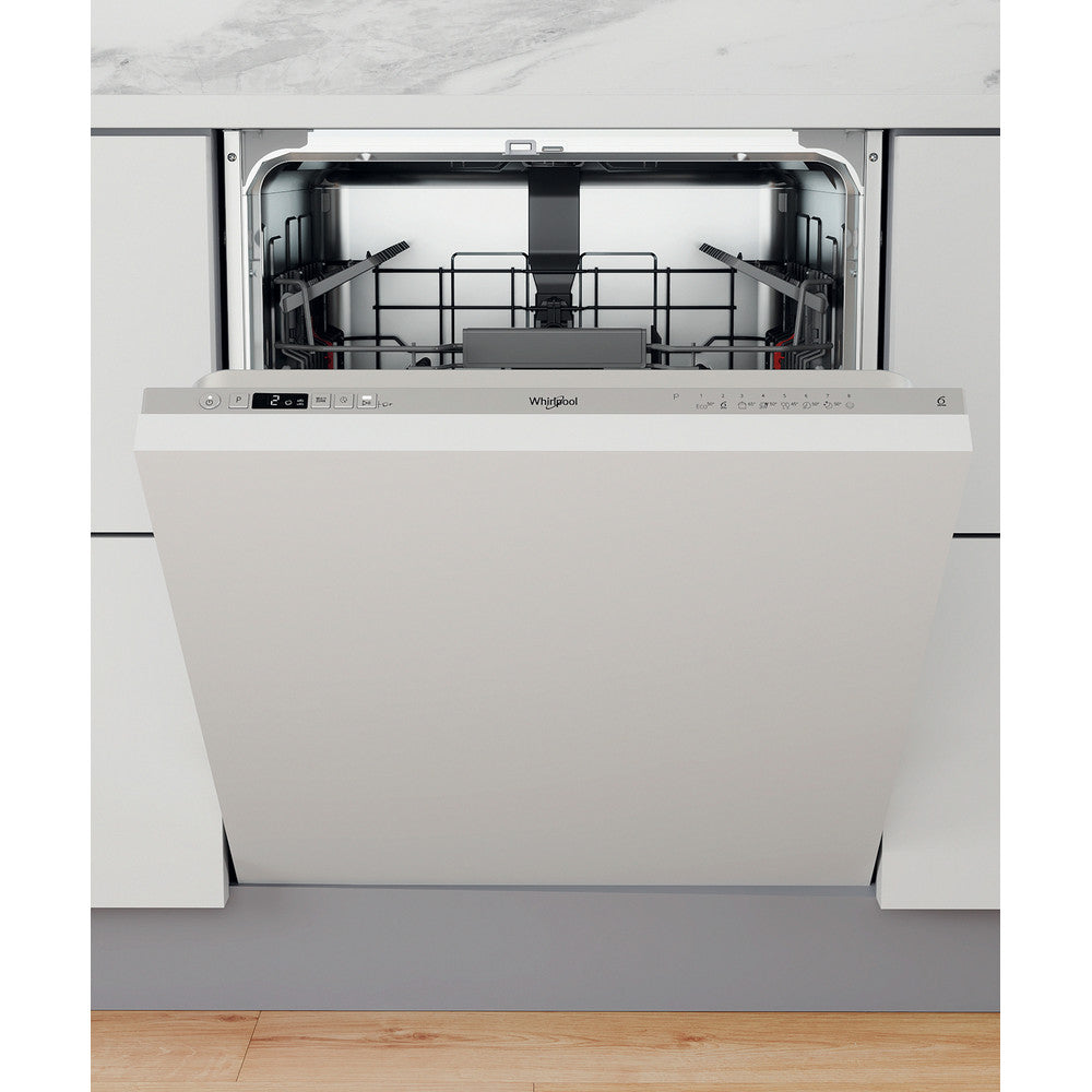 Whirlpool Integrated Dishwasher: in Silver - WIC 3C26 N UK