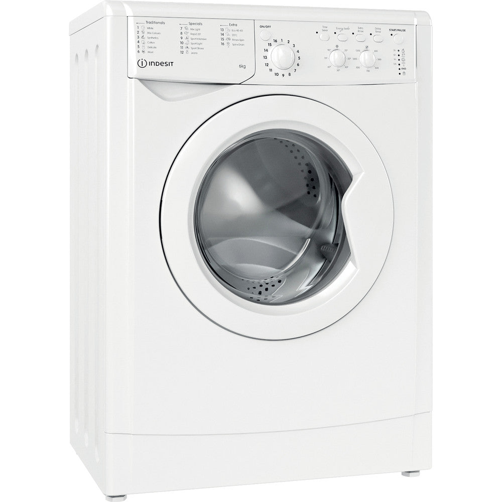 Freestanding front loading washing machine: 6kg - IWSC 61251 W UK N