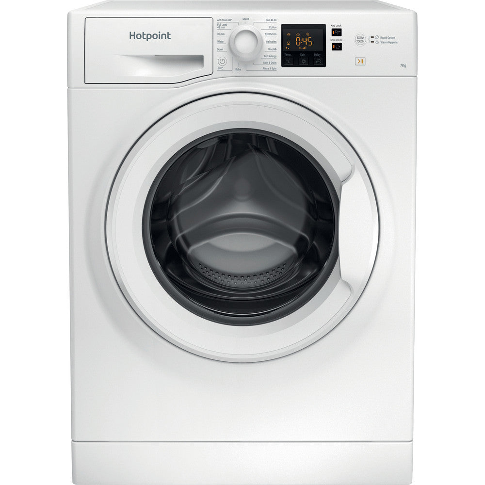 Hotpoint NSWF 743U W UK N Freestanding Front Load Washing Machine 7kg